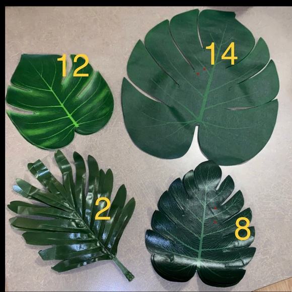 Tropical leaf party decor - Picture 2 of 4